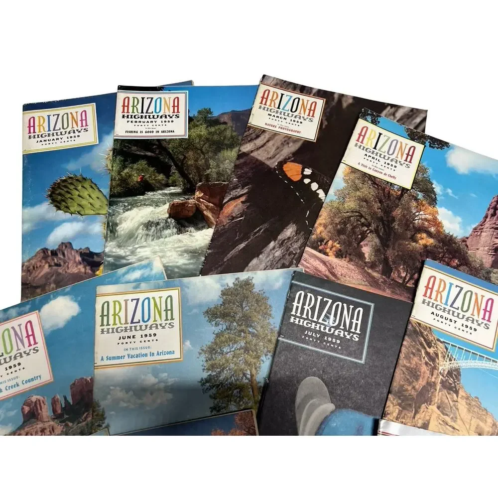 Vintage Arizona Highways Magazines 1959 FULL YEAR